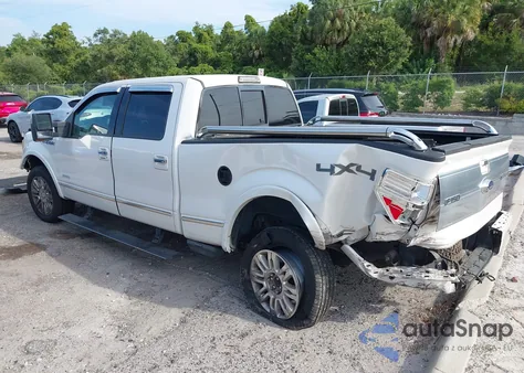 2011 Ford F150 Platinum from USA, damaged, VIN 1FTFW1ET8BFD22161